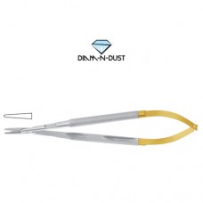 Diam-n-Dust™ Micro Needle Holder Straight - Round Handle Stainless Steel, 18 cm - 7"